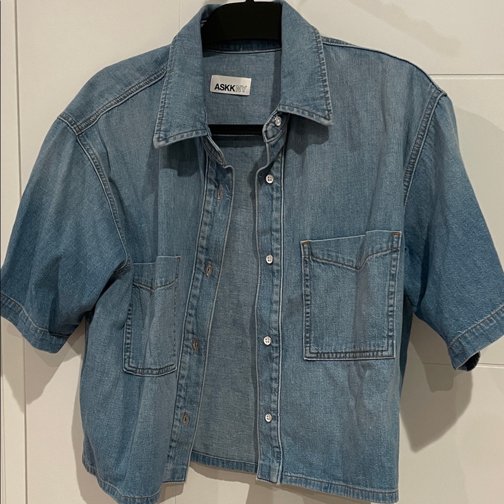 ASKK NY Light Blue Denim Button-Up